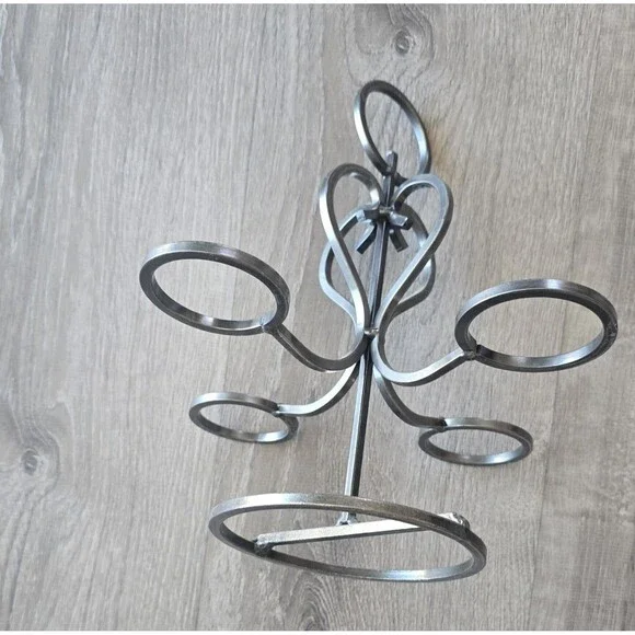 Vintage Danish Wrought Iron Candle Holder - Picture 6 of 10